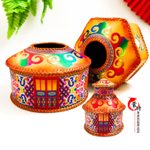 Yurt modeling ethnic toothpick box pumping paper box Yurt Mongolian dining table supplies toothpick web pumping box set