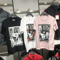 2019 New Li Ning short sleeve T-shirt mens round neck cotton half sleeve culture shirt sweatsuit summer leisure AHSP109