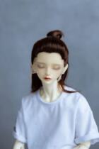 (Click planet) bjd wig small three-pointed hook milk silk beauty tip medium long hair embryo no touch glue