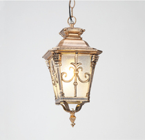 Special European style Roman style outdoor villa garden waterproof pavilion balcony into the home courtyard aluminum exit chandelier