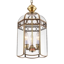 Copper lamp All copper lamp Copper chandelier European lamp American lamp Simple modern Chinese living room lamp Living room chandelier