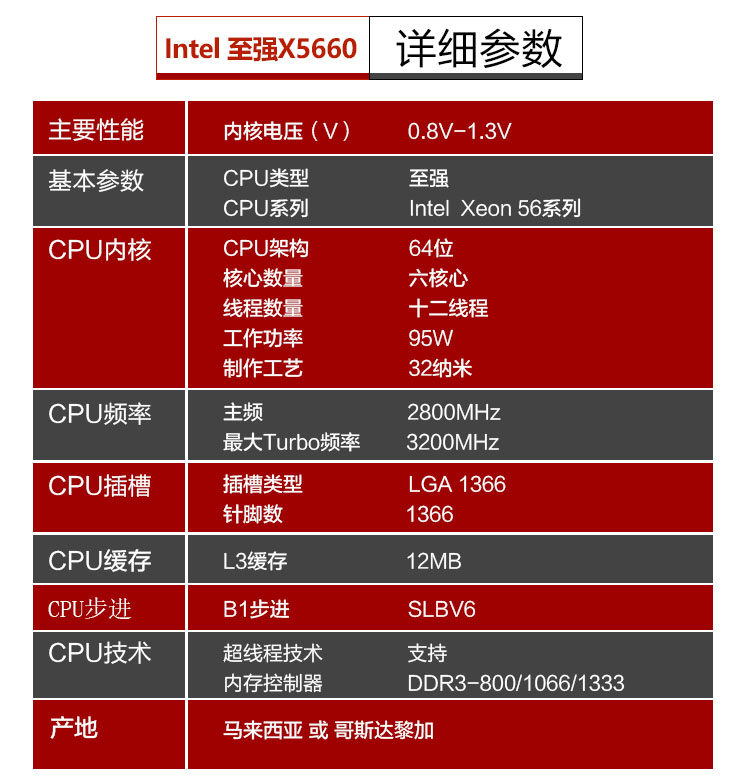 intel 至强 x5670 六核 cpu 2.93g 6核12线程 正式版 cpu