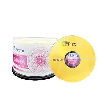 .Rhenium Plextor ແຜ່ນ DVD+RW ແຜ່ນ DVD+RW ທີ່ສາມາດຂຽນຄືນໄດ້/ບັນທຶກໄດ້ DVD+RW 4-speed 4.7G ແຜ່ນເປົ່າ