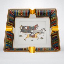 LUBINSKI LUBINSKI accessories creative European style painted gilt ceramic home desktop cigar ashtray gift