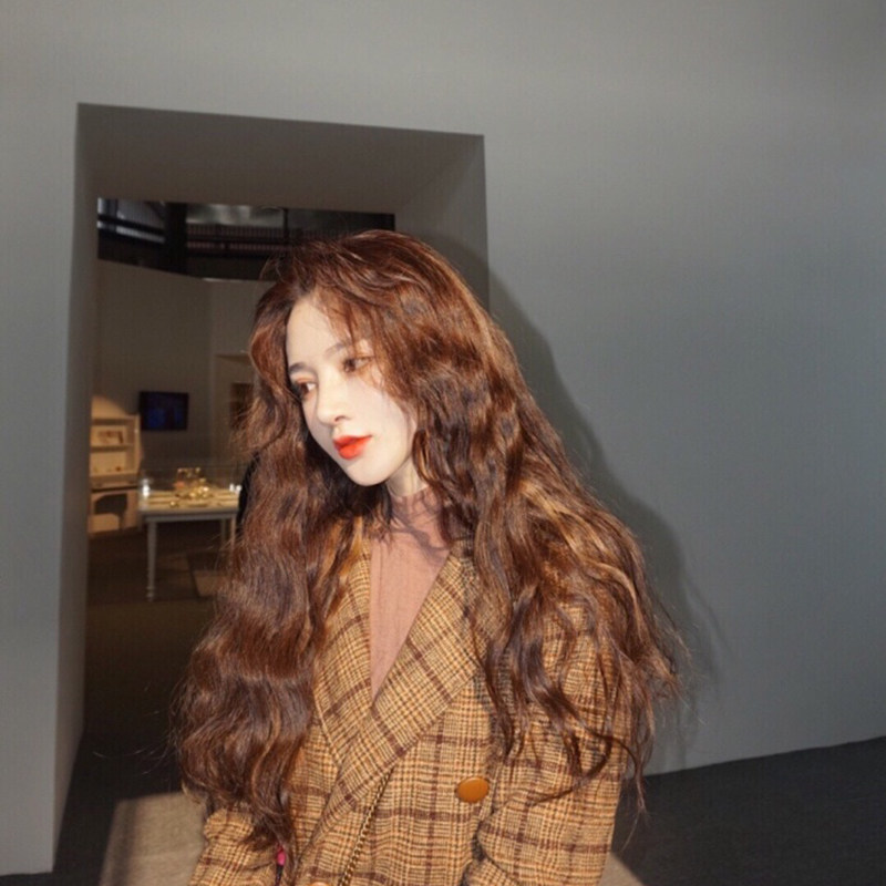 2018 hot korean wig female long curly hair wave