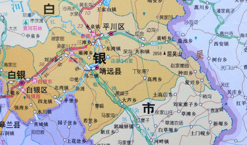 2018新版甘肃省地图挂图 1.1x0.