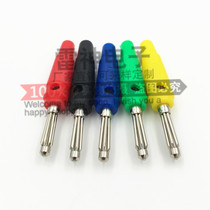 Direct selling pure copper soft glue-free high current 32A high voltage connector 4mm seven-pin Banana plug speaker horn plug