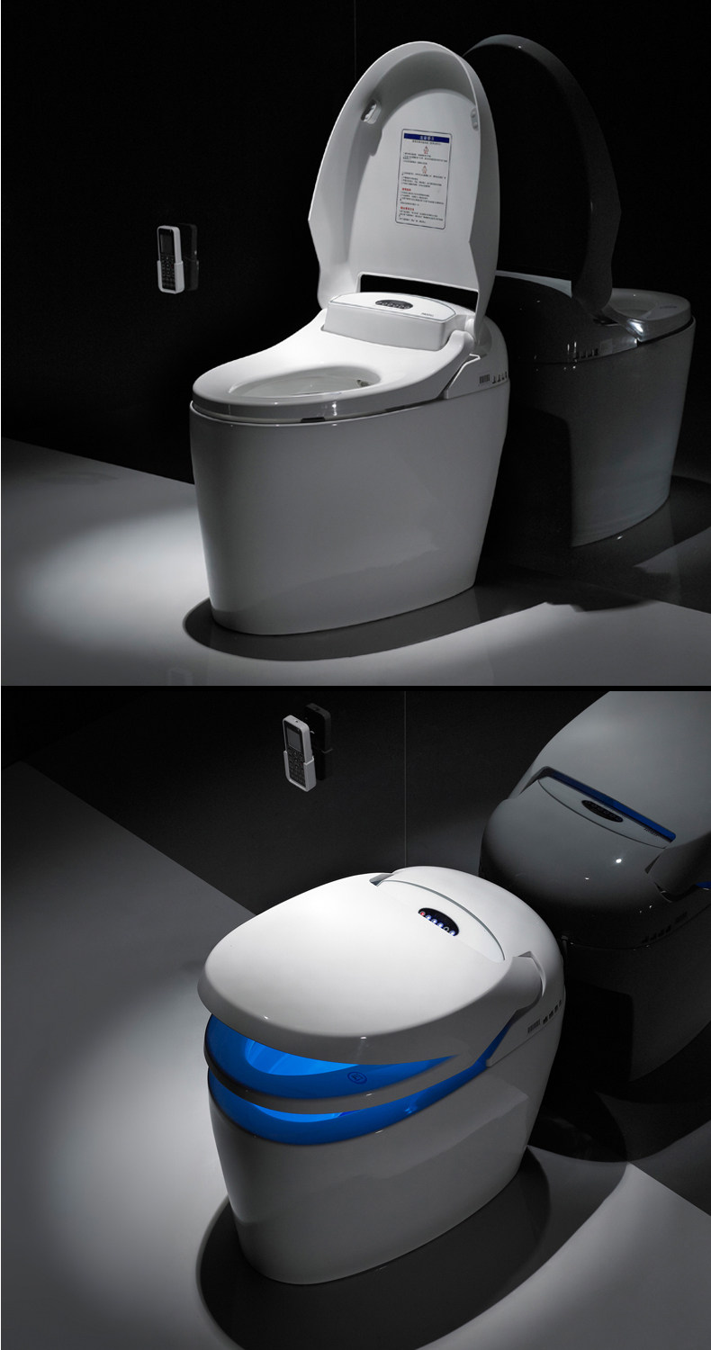 mopo/摩普 mp-1987智能马桶 一体式智能座便器 自动冲水烘干坐便器(孔