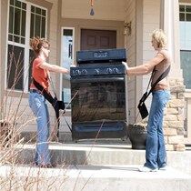 Moving new theorizer with furniture fridge upper floor special tool time-saving and labor-saving easy handling of straps rope