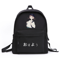 Anime illustration girl campus backpack new Korean version of college style school students schoolbag cartoon backpack womens style
