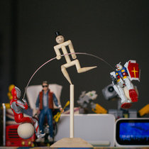 Retro nostalgic bamboo and wood products balance little kid accessories home decoration desktop furnishings crafts gifts