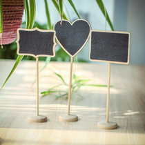 zakka wooden ornaments gift creative message small blackboard price sign seat card home accessories
