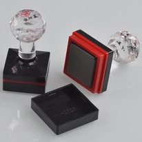 hengym Hengyin Mei square material wholesale crystal handle edge type consumption 4mm photosensitive pad