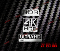 4k8k HD Video Logo Logo Sticker Cinema Fever Digital Logo Assembly Player DIY Metal Sticker