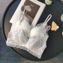 This life year red lingerie small red book recommended sweet and beautiful style bra no steel ring to gather sexy underwear suit