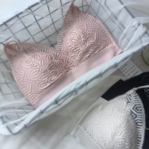 Light luxury underwear Bralette thin non-steel ring underwear sexy lace beautiful back without steel ring triangle bra