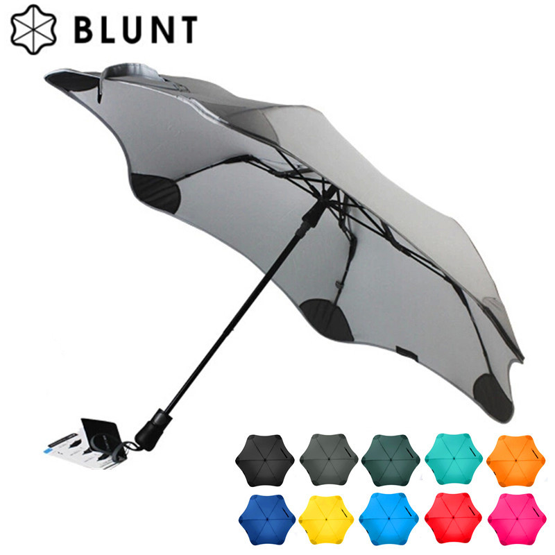 专柜正品新西兰blunt自动晴雨伞男女潮时尚创意折叠伞超强防风伞_7折