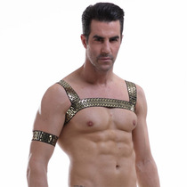 Gay mens clothes mens eroy underwear mens special bondage Temptation Mens Blood Drips Uniform Sexy Chest Strap