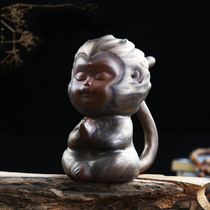Purple tea favor decoration boutique ke yang Monkey King aquarium landscaping decoration qi tian daseng tea tea small ornaments