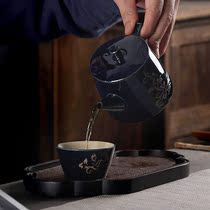 Yueyao Han pottery teapot kung fu tea set tea ceremony single pot ceramic tea Japanese household small filter tea maker single