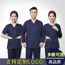 Hand clothes short sleeves doctor clothes surgical clothes beauty salon work clothes for men and women operating room brush clothes long sleeves