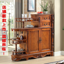 American Living-room Partition Wine Cabinet Eurostyle Shoes Cabinet Room Cabinet double-sided solid wood Hyun off cabinet Decorative Cabinet Carved spacer cabinets