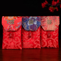 Wanyuan red envelope wedding supplies Daquan large return gift fabric red bag personality creative wedding change