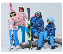 Parent-child ski suit mens clothing female childrens clothing adult thick warm skiing pants assault clothing mountaineering clothing