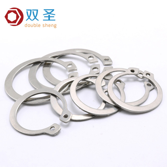 ສະແຕນເລດ 304 GB894 shaft retaining ring ເຫຼັກກາກບອນພາຍນອກ circlip. C-type retaining ring