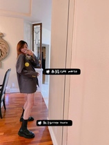 American Xiaohui 13de Marzo Western suit Smileys joint smiley face hugging arm Cubs suit stars the same jacket