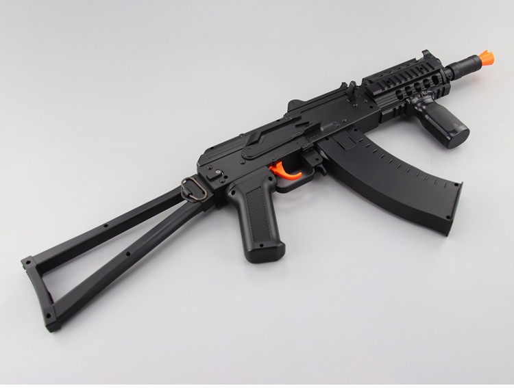 乐辉ak74u水弹枪下供弹连发电动男孩真人cs水蛋抢aku74儿童玩具枪