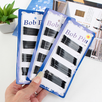 Hairpin U-shaped clip fine hairpin black edge clip Korean hair accessories headdress plate hairpin clip word clip