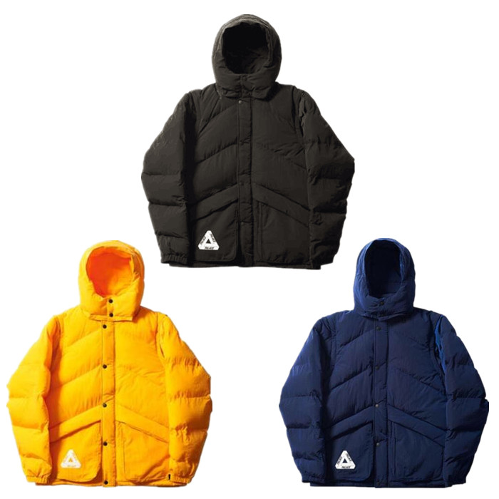 17aw palace pinnacle puffa 三角logo 羽绒服可拆卸背心外套男女