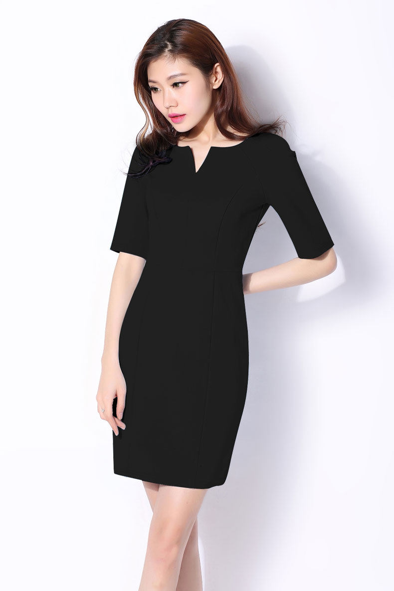 实拍2019珠宝酒店工作服连衣裙职业女装韩版ol气质修身显瘦包臀裙