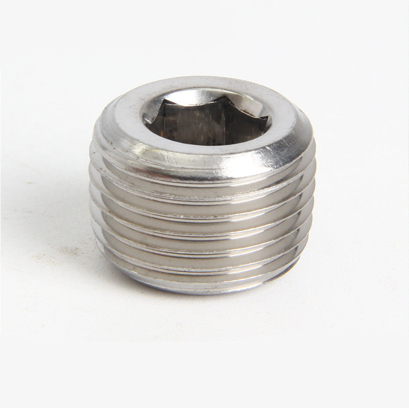 304不锈钢内六角堵头不锈钢丝堵不锈钢闷头1分2分3分4分6分1寸