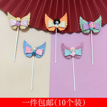 Wings Little Fairy Little Sister Cake Decoration Love Angel Wings Big Wings Girl Heart Girl Dessert Accessories
