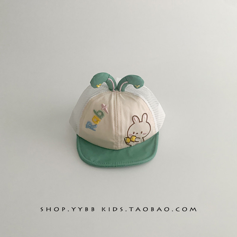 Baby Hat Summer Mesh Cute Bunny Korean Style Baseball Cap for Boys
