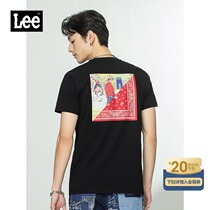 Lee mall with the same 101 21 spring and summer new products standard edition multi-color printing short-sleeved T-shirt men L438764DR