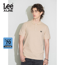 LeeXLINE22 spring summer new standard rice white male polo shirt short sleeve T-shirt LMT0000244CJ-97W-Y