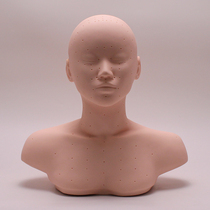 Beauty salon Skin management practice with dummy model soft beauty technique training teaching half-length dummy head