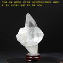 White Crystal Cross naturally formed bite perfect collectibles height 11cm weight 150 5g
