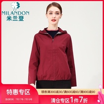 Miranda middle-aged mothers spring and autumn wild jacket short jacket womens 2021 new womens hooded jacket