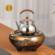 Ceramic ingale singing electric pottery furnace ultra-silent radiation-free German microcrystal panel copper silver pot household cooking tea oven