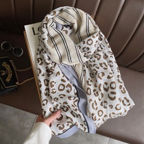 Luxe shawl with fashion scarf womens cotton and linen dual-purpose all-match thin silk scarf