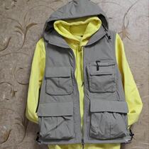 Machia Mens Autumn Winter Grip Suede Cotton Multi-Pocket Teen Lianhood Photography Fishing Overalls Manhood Custom LOGO