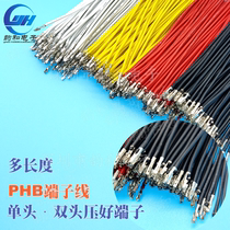 PHB2 0mm double-row terminal wire 100mm200mm300mm1007-22AWG electronic wire connecting wire