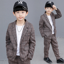 Boys' suit suit set Spring and Autumn 2022 new Yanqi British suit Tide Han version of the child's handsome dress three sets