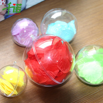 Thousand Connaught Christmas ball Festive Wedding decoration ball 10cm transparent ball can be opened and closed DIY ball Eternal flower window hanging ball