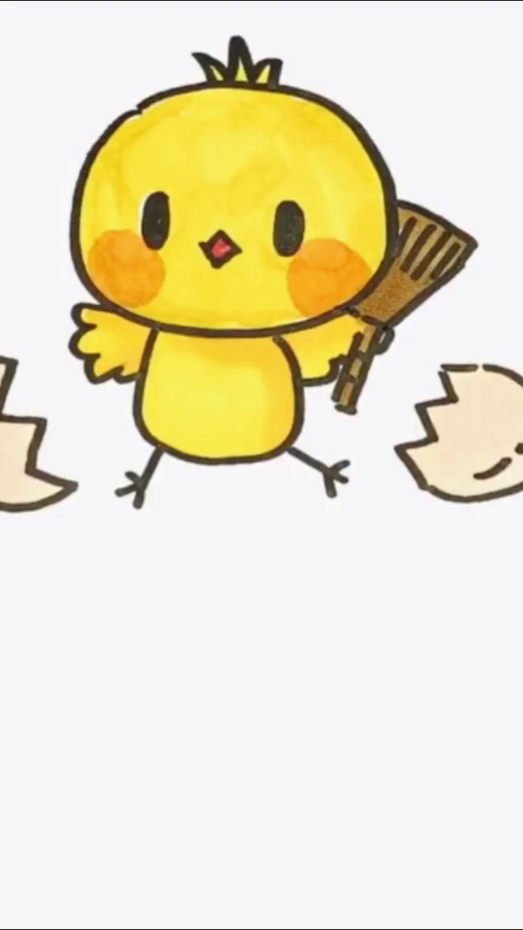 3个0画小鸡,又是鸡飞蛋打的一天