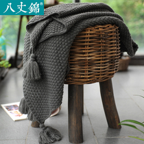 Knitted blanket nap wool woven air conditioning office shawl sofa cover blanket leg bed tail small blanket summer thin
